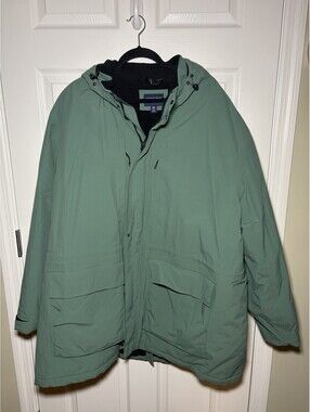 Land’s End Squall Waterproof Insulated Parka Men’s Big 3XL 3XB Green